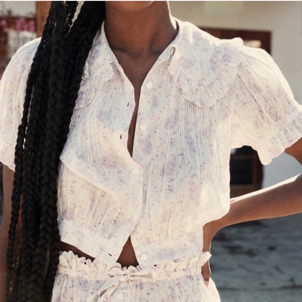 Doen - Nena Top in Chateau Fleur Paisley